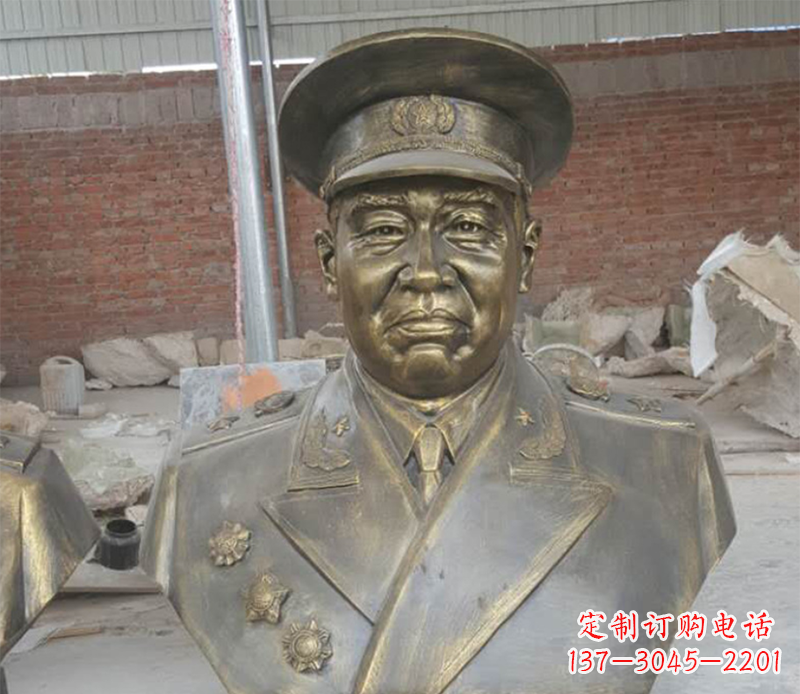 烟台朱德半身像铜雕